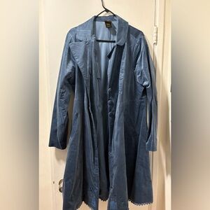 Torrid Disney Princess Cinderella Blue Velvet Coat